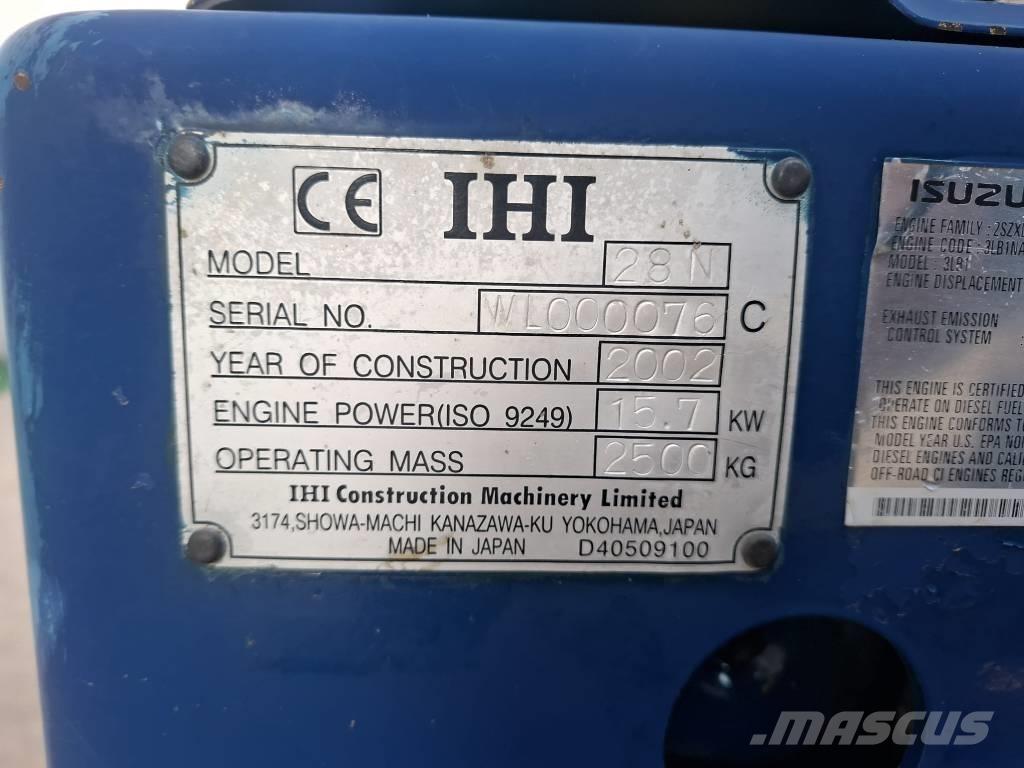 IHI 28 N Mini Escavadoras <7t