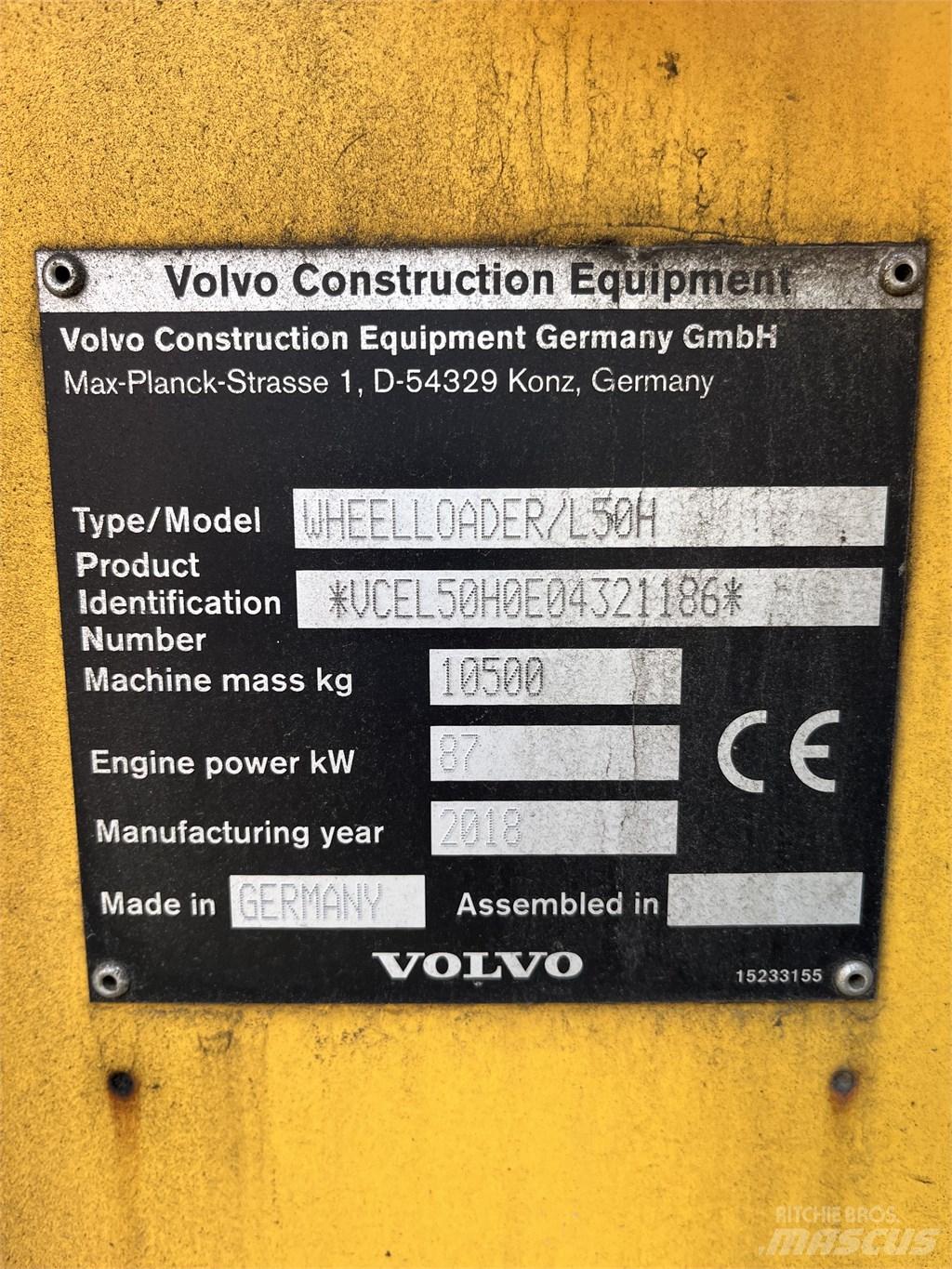 Volvo L 50 H Pás carregadoras de rodas