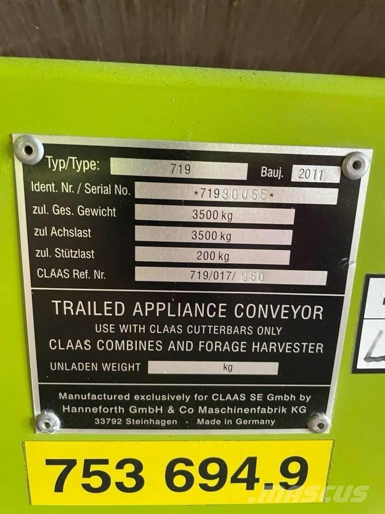 CLAAS V 750 Ceifeiras debulhadoras compactas