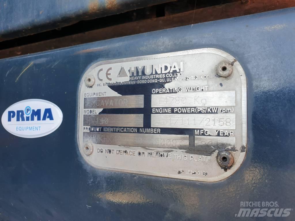 Hyundai HW140 Escavadoras de rodas
