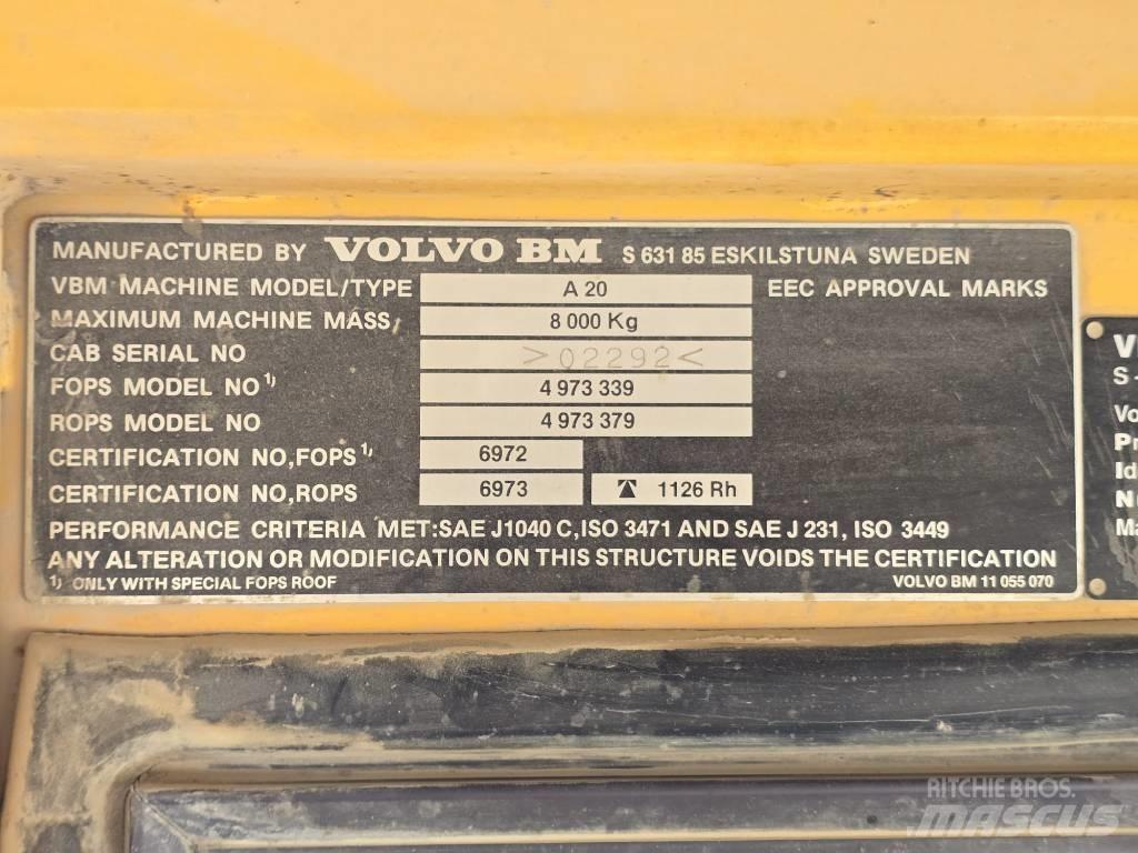 Volvo BM A 20 Dumpers de obras