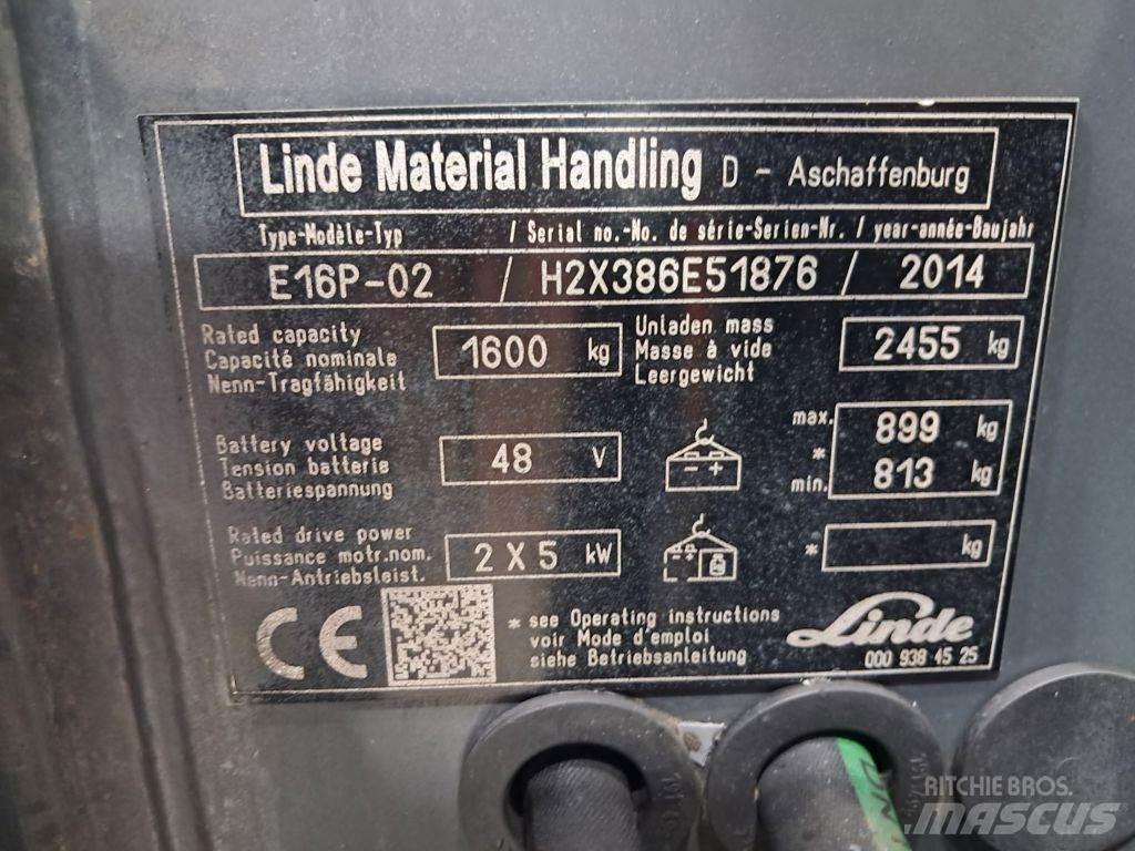 Linde E16P-02 Empilhadores eléctricos