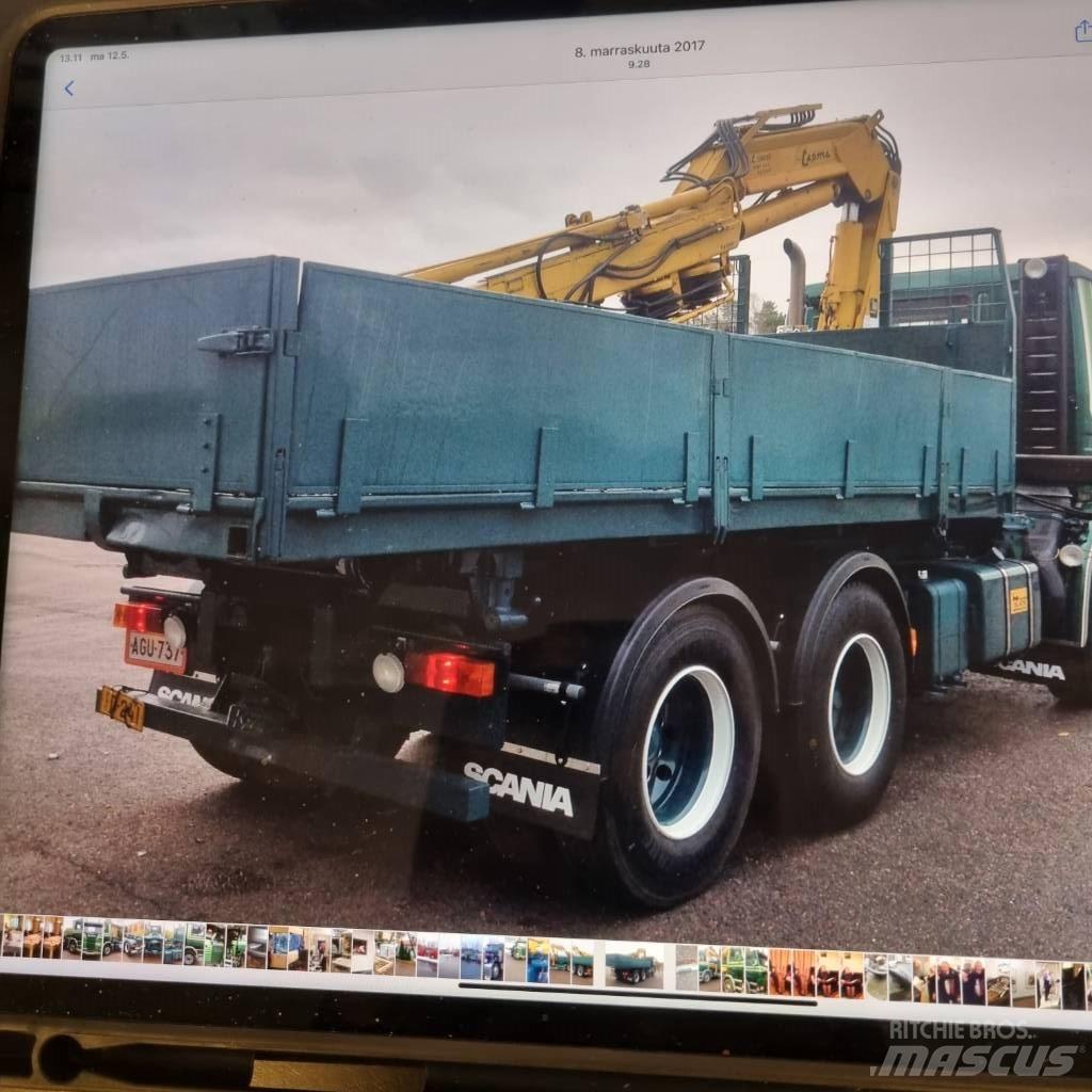 Scania R 142 HL Camiões caixa desmontável com elevador de cabo