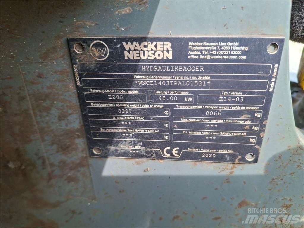 Wacker Neuson EZ80 Escavadoras de rastos