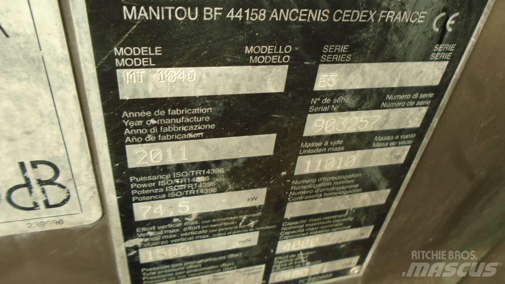 Manitou MT 1840 Manipuladores telescópicos