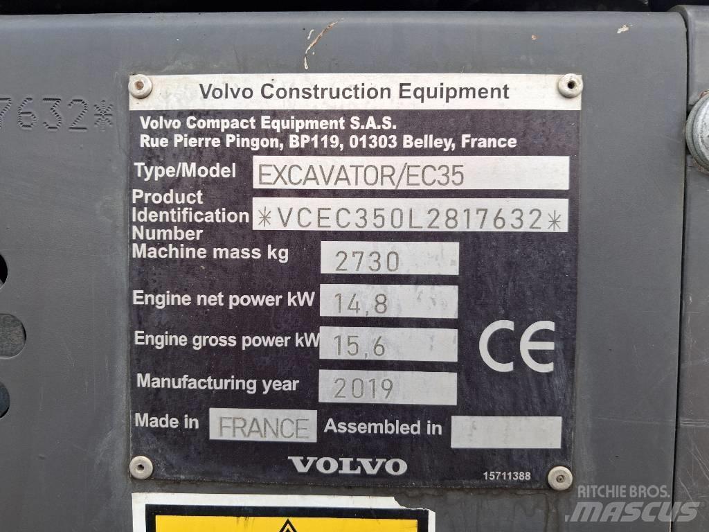 Volvo EC 35 Mini Escavadoras <7t