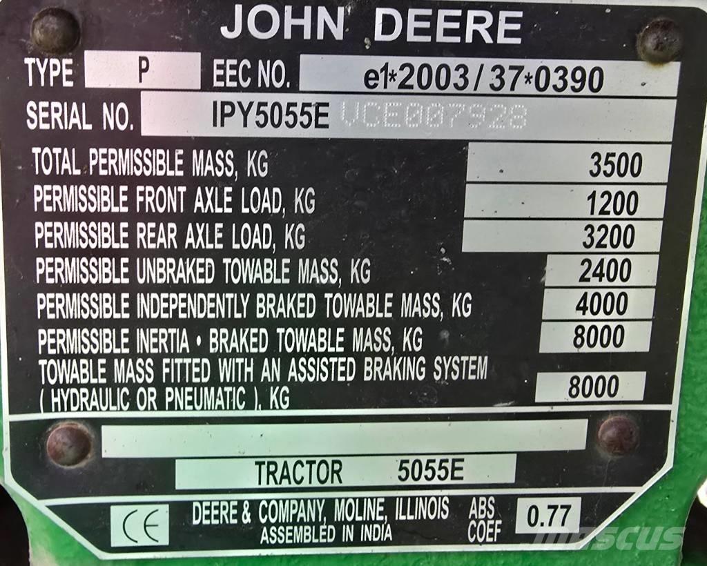 John Deere 5055 E Tratores Agrícolas usados