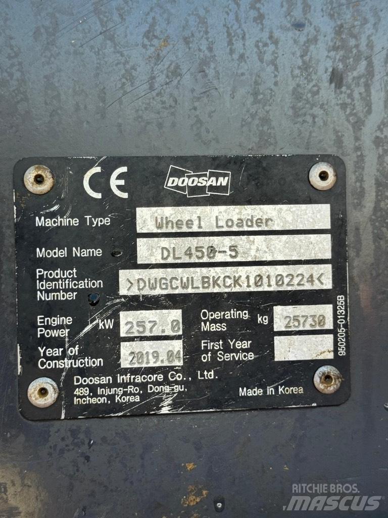 Doosan DL 450-5 Pás carregadoras de rodas