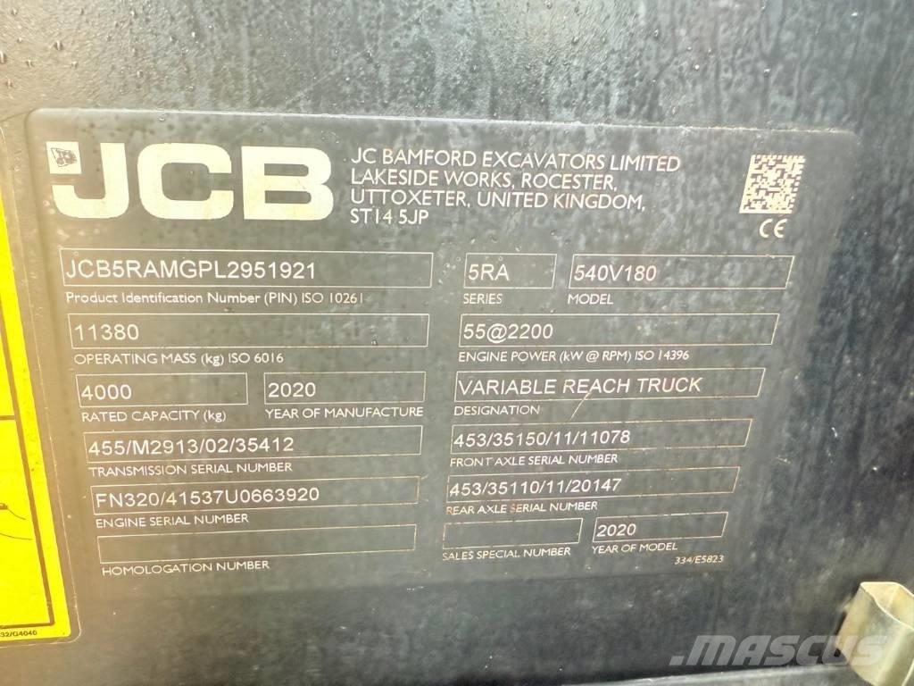 JCB 540-180 Manipuladores telescópicos