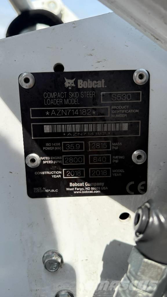 Bobcat S 530 Carregadoras de direcção deslizante