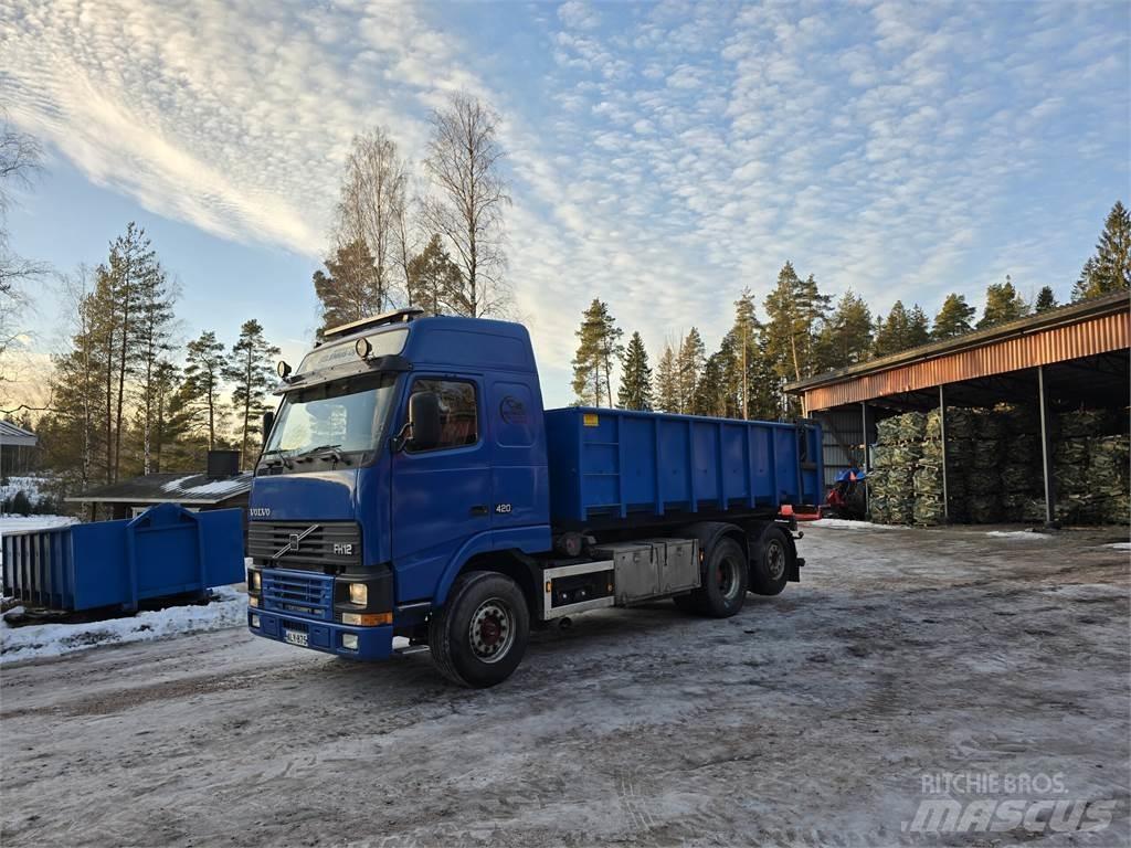 Volvo FH 12 420 Camiões caixa desmontável com elevador de cabo