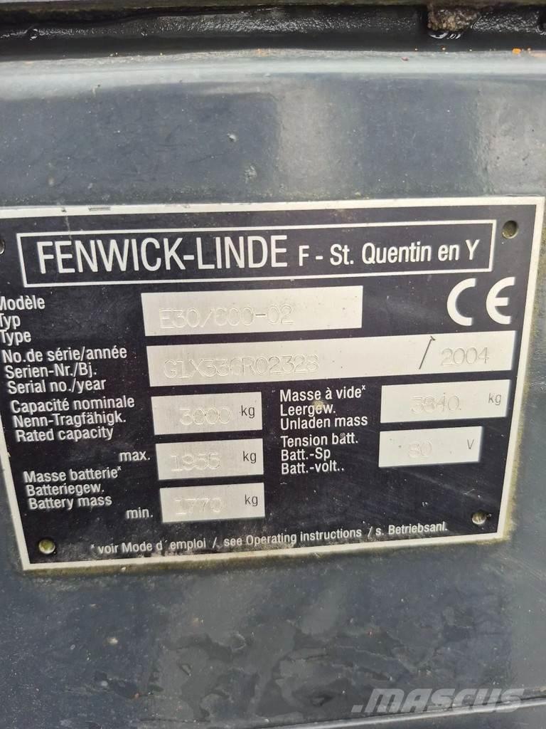 Linde e30/600-02 Empilhadores eléctricos