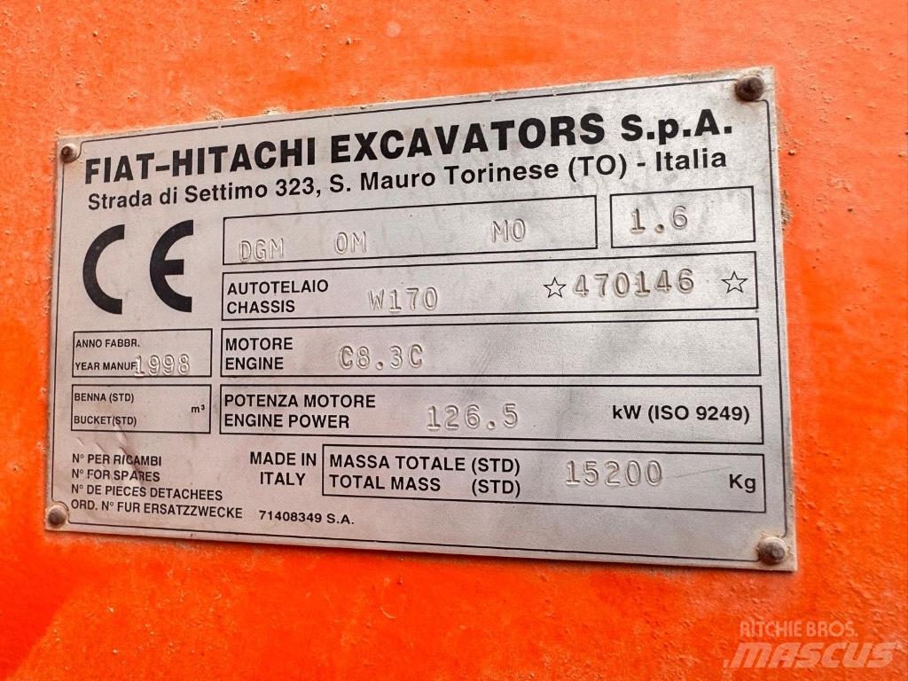 Hitachi W 170 Pás carregadoras de rodas