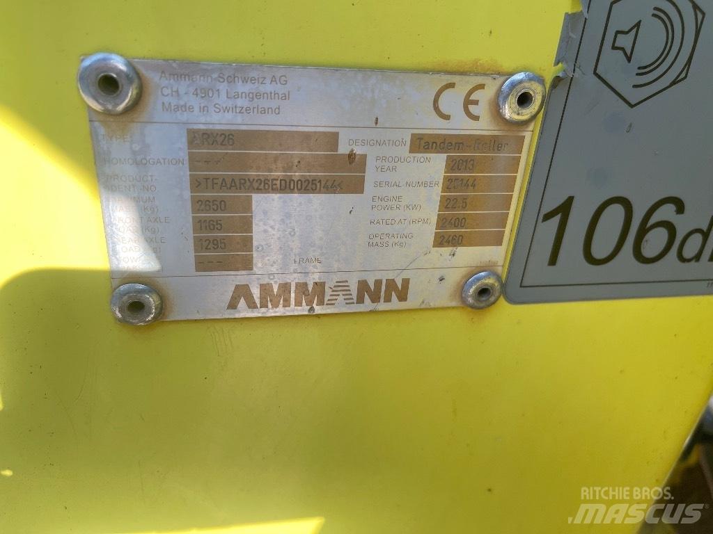 Ammann ARX 26 Cilindros Compactadores tandem