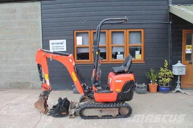 Kubota K 008-3 Mini Escavadoras <7t