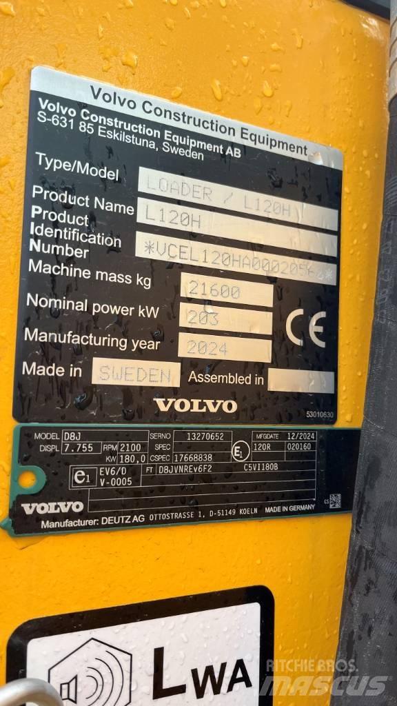 Volvo L120H Pás carregadoras de rodas