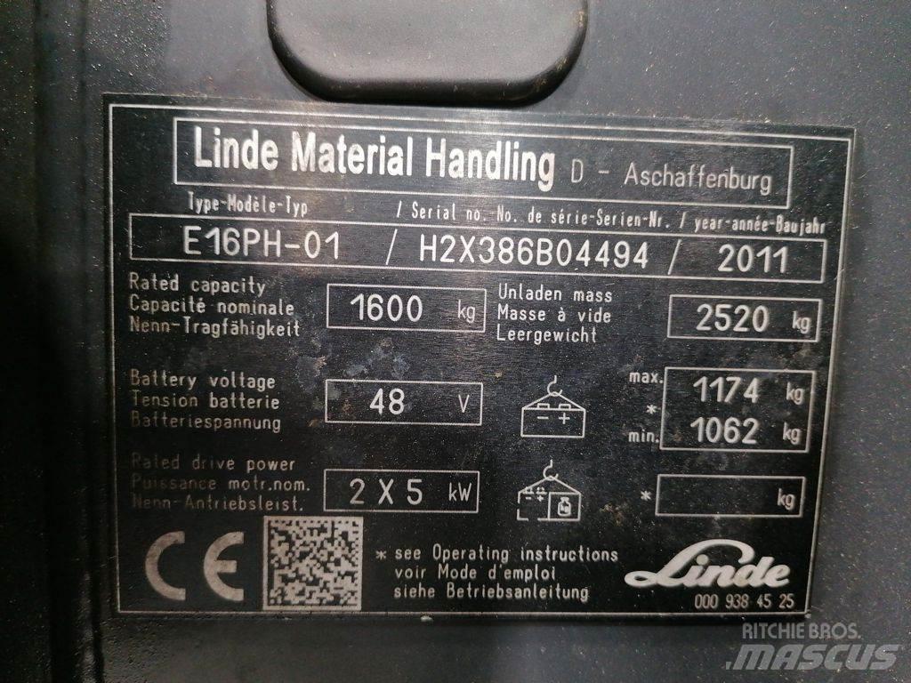 Linde E16PH-01 Empilhadores eléctricos