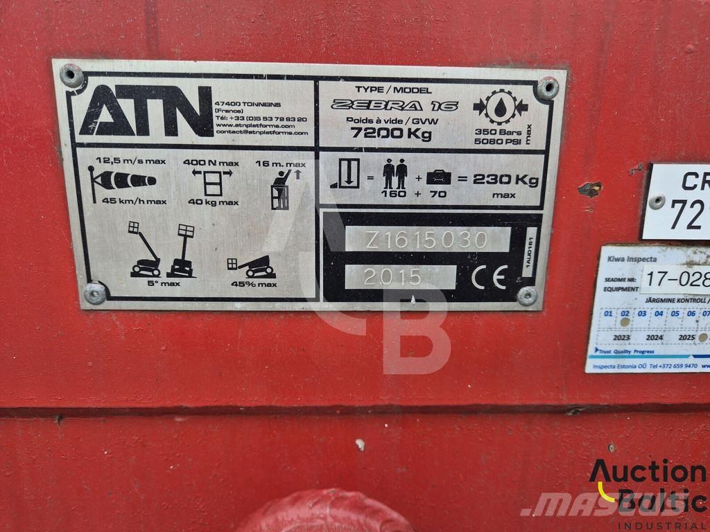 ATN Zebra 16 Elevadores braços articulados