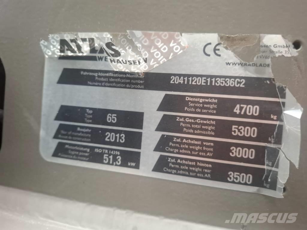 Atlas 65 Pás carregadoras de rodas