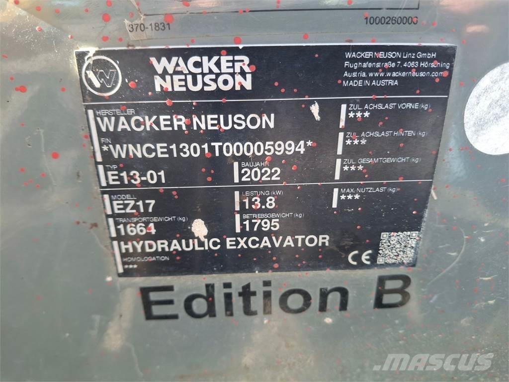 Wacker Neuson EZ17 Escavadoras de rastos