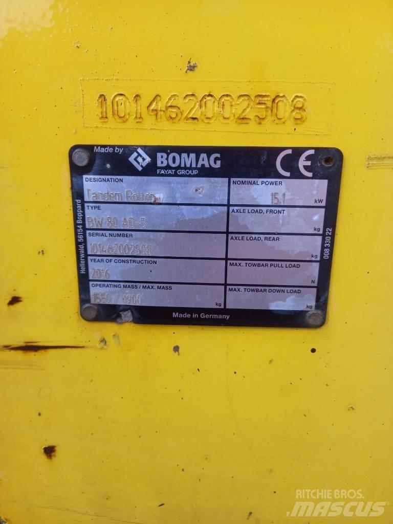 Bomag BW 80 AD-5 Cilindros Compactadores tandem