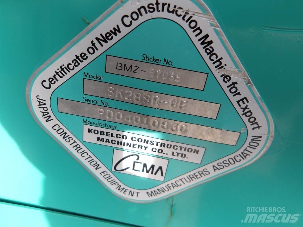 Kobelco SK 28 SR Mini Escavadoras <7t