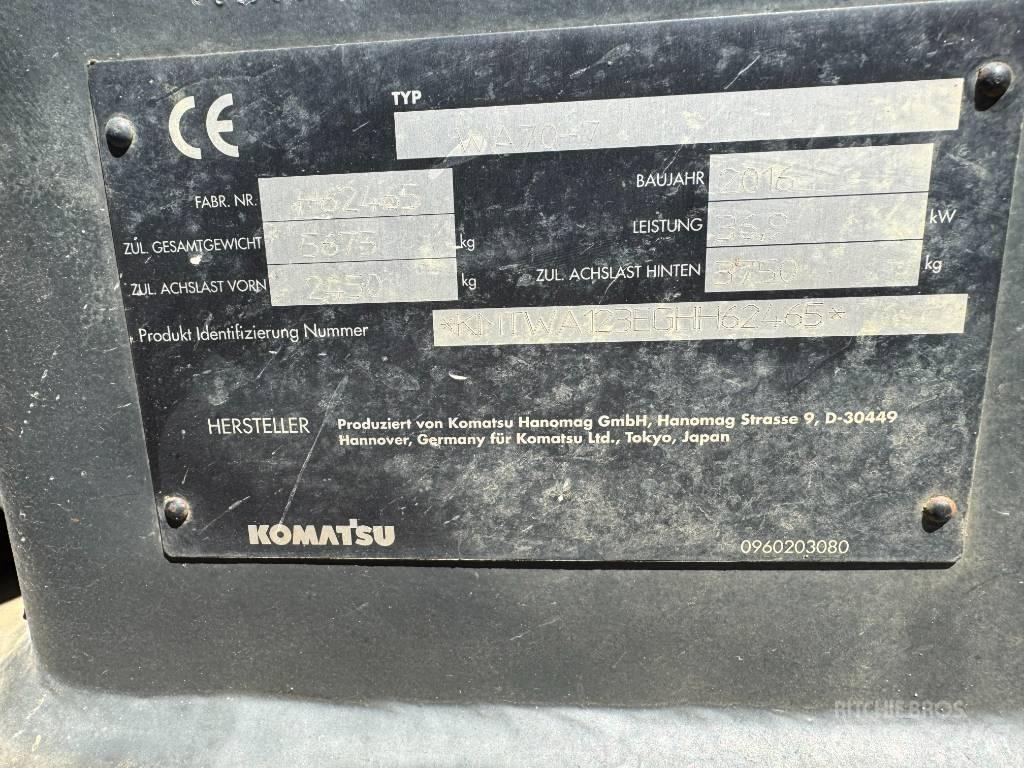 Komatsu WA70-7 Pás carregadoras de rodas