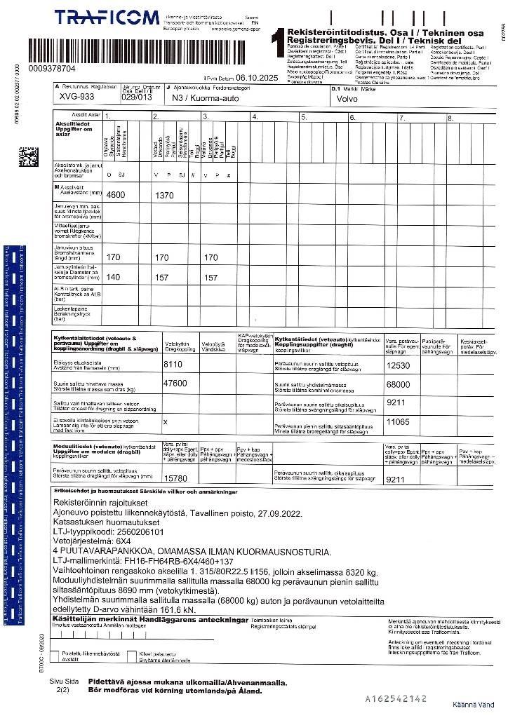 Volvo FH 16 Camiões de transporte de troncos