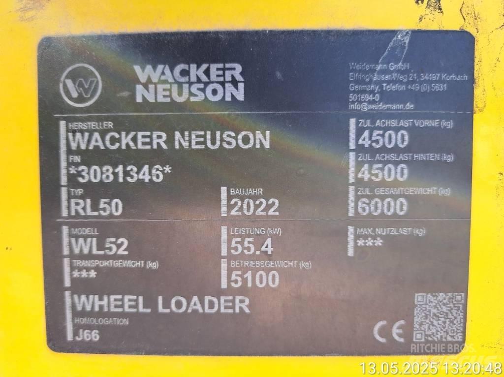 Wacker Neuson WL52 Pás carregadoras de rodas