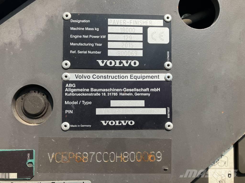 Volvo P 6870 C Pavimentadoras de asfalto