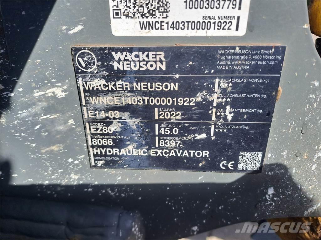 Wacker Neuson EZ80 Escavadoras de rastos