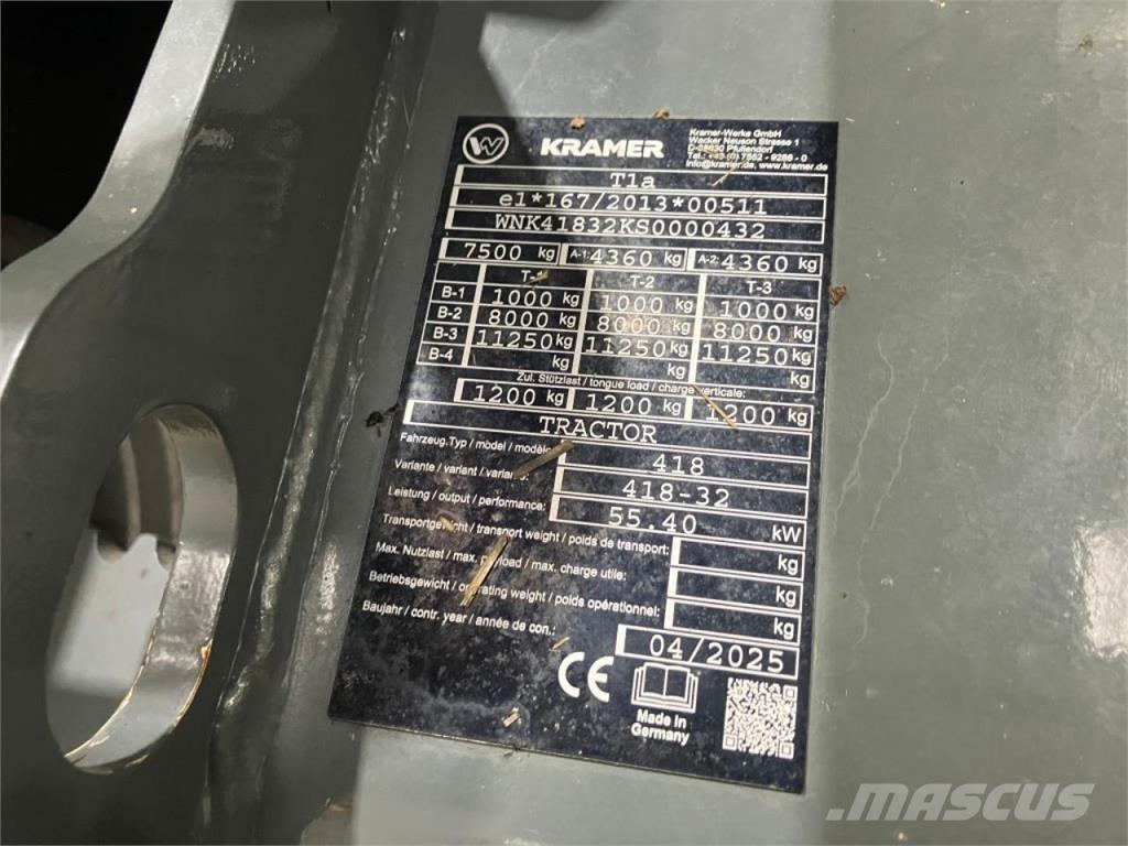 Kramer KT276 Telescópicas para Agricultura