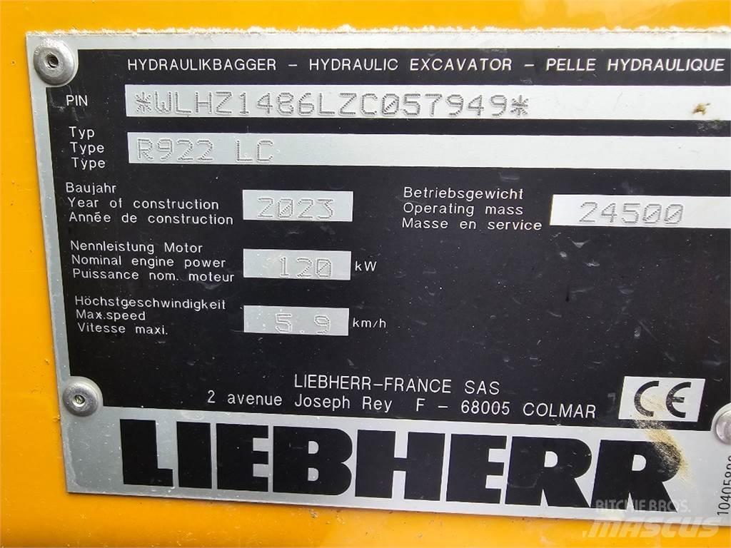 Liebherr R922 Escavadoras de rastos