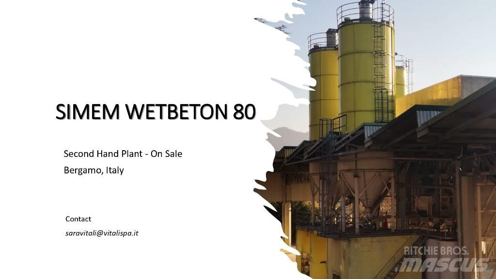  SIMEM WETBETON 80 Centrais de betão usadas