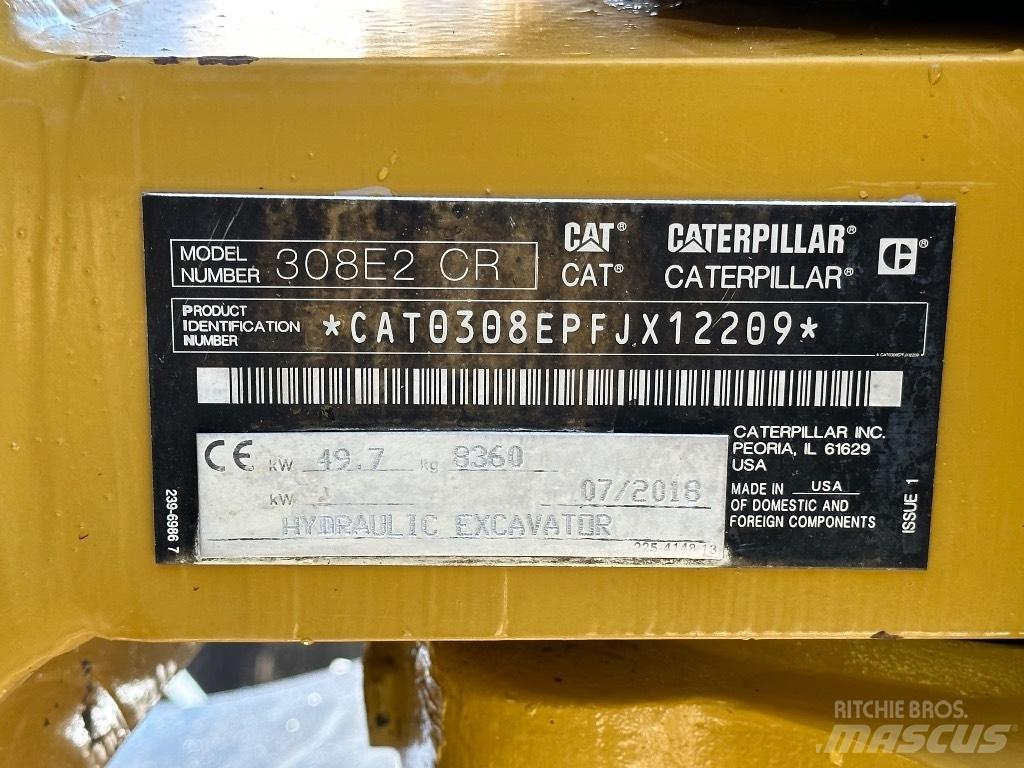CAT 308 E2 CR Escavadoras Midi 7t - 12t