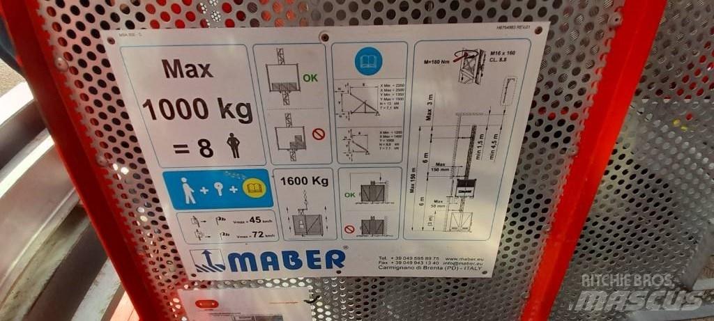  MABER MB A 800 Guinchos elevação, guinchos e elevadores materiais