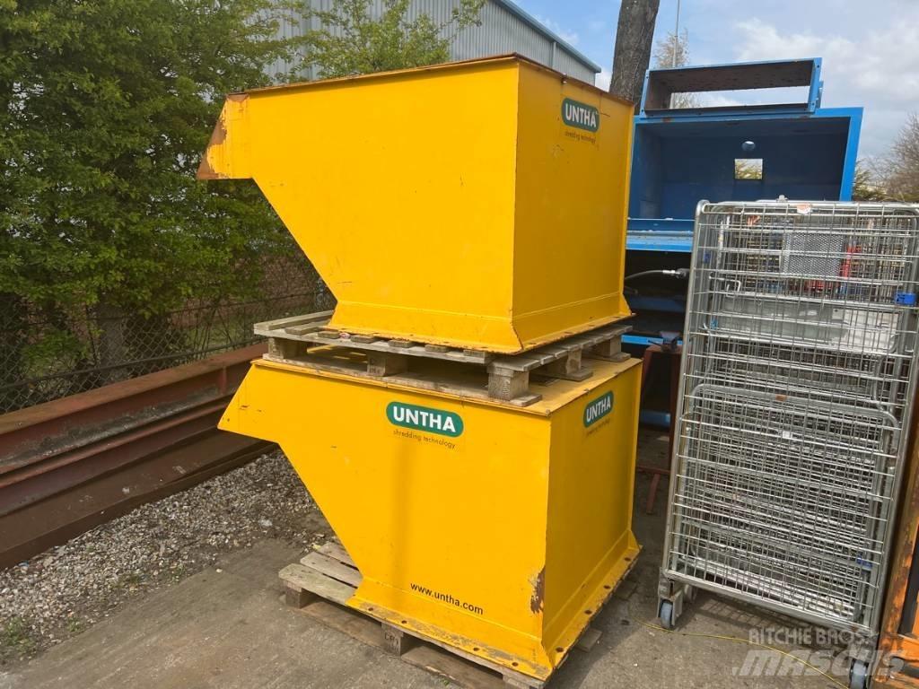Untha RS50 Feed Hood Peças de substituição de equipamento de resíduos, reciclagem e pedreiras