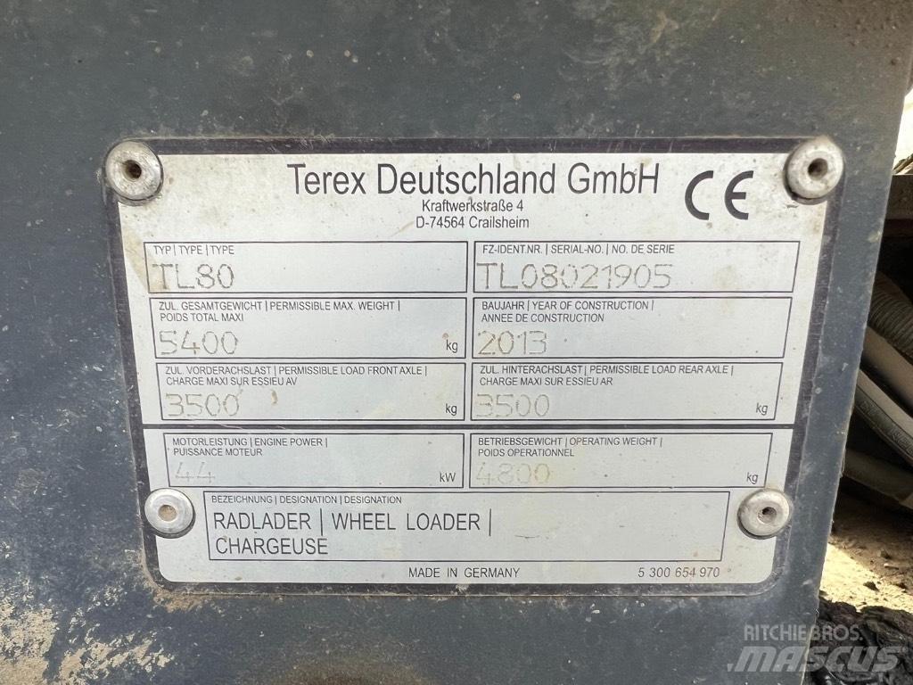 Terex TL 80 Pás carregadoras de rodas