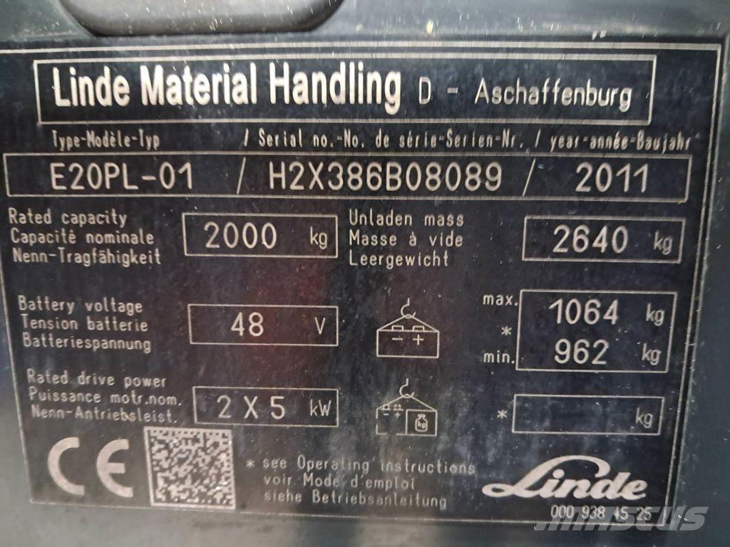 Linde E20PL-01 Empilhadores eléctricos