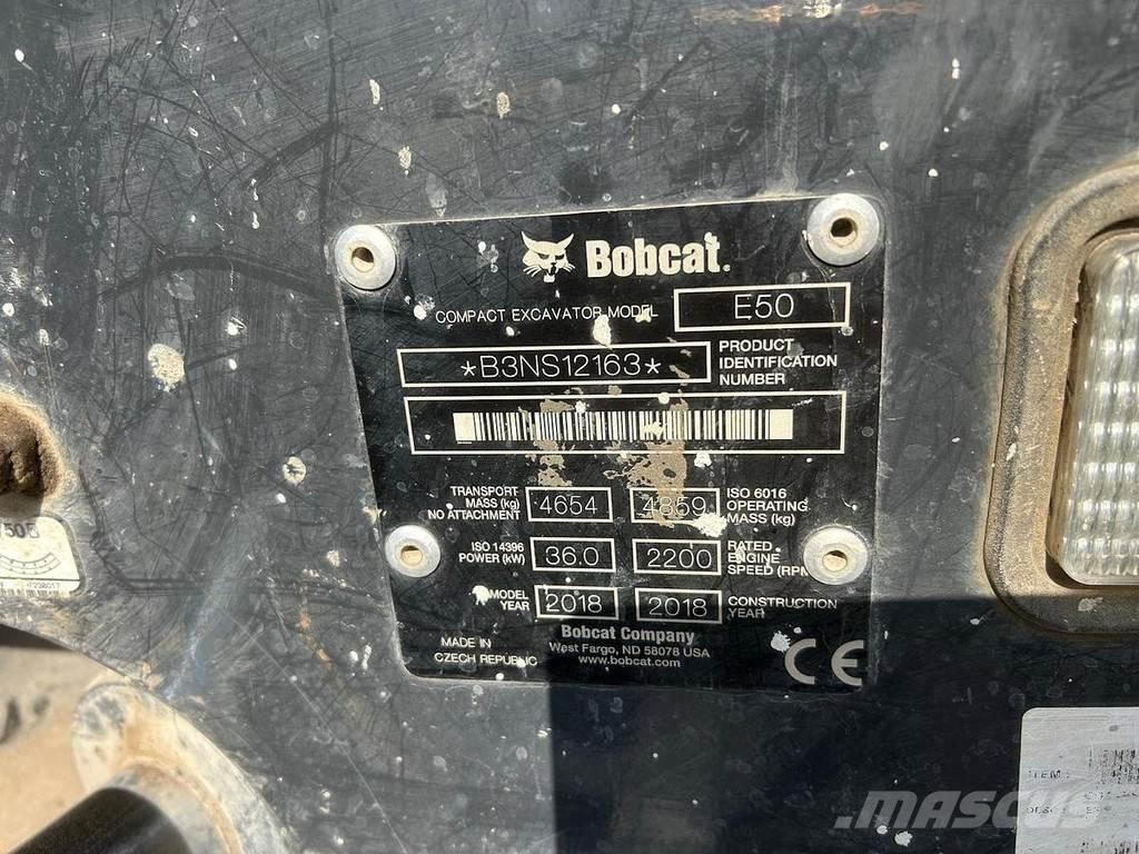 Bobcat E50 Mini Escavadoras <7t