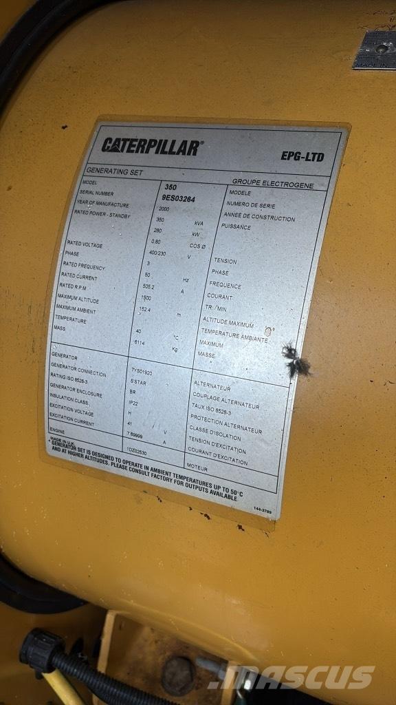 CAT 350 KVA Geradores Diesel