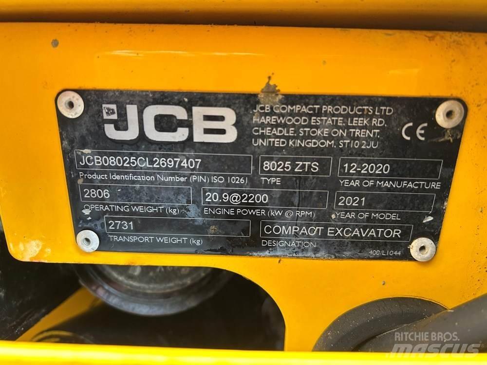 JCB 8025 Mini Escavadoras <7t