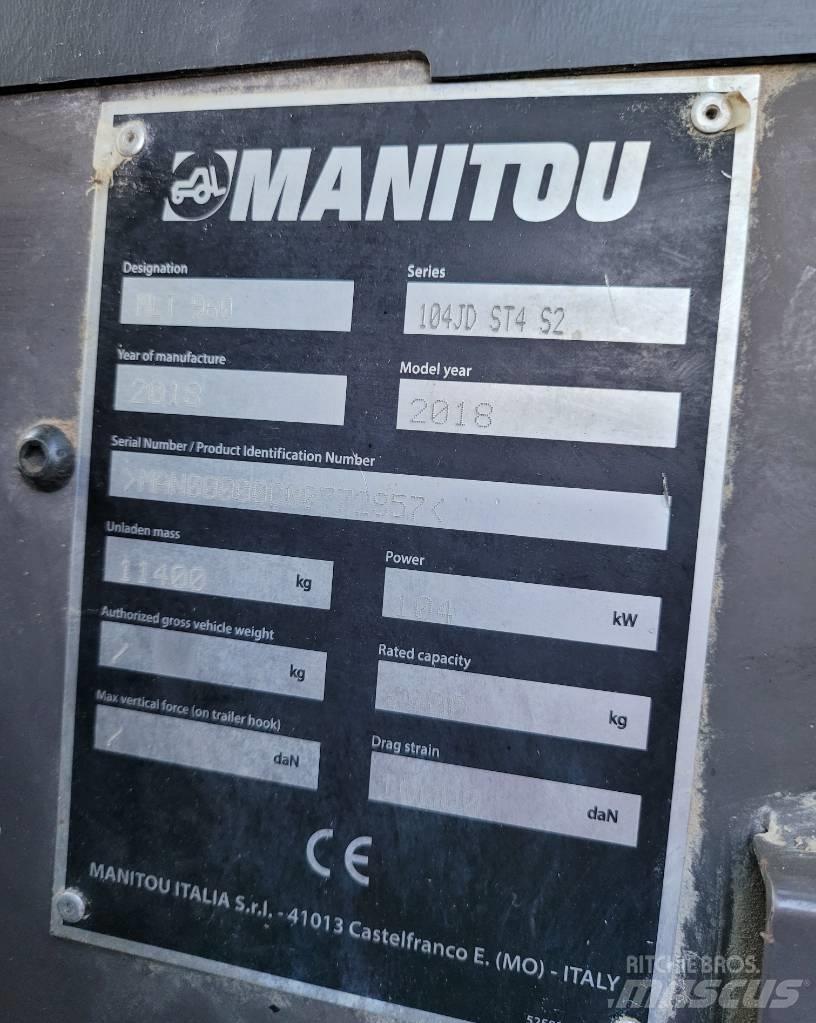 Manitou MLT960 Manipuladores telescópicos