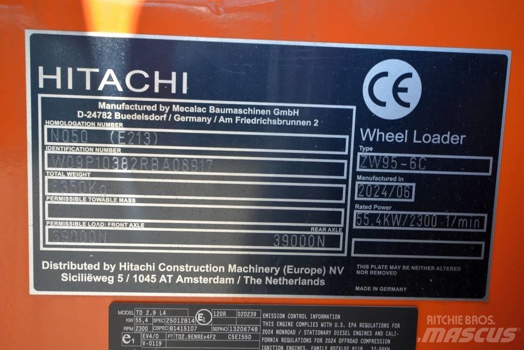 Hitachi ZW 95-6 C Pás carregadoras de rodas