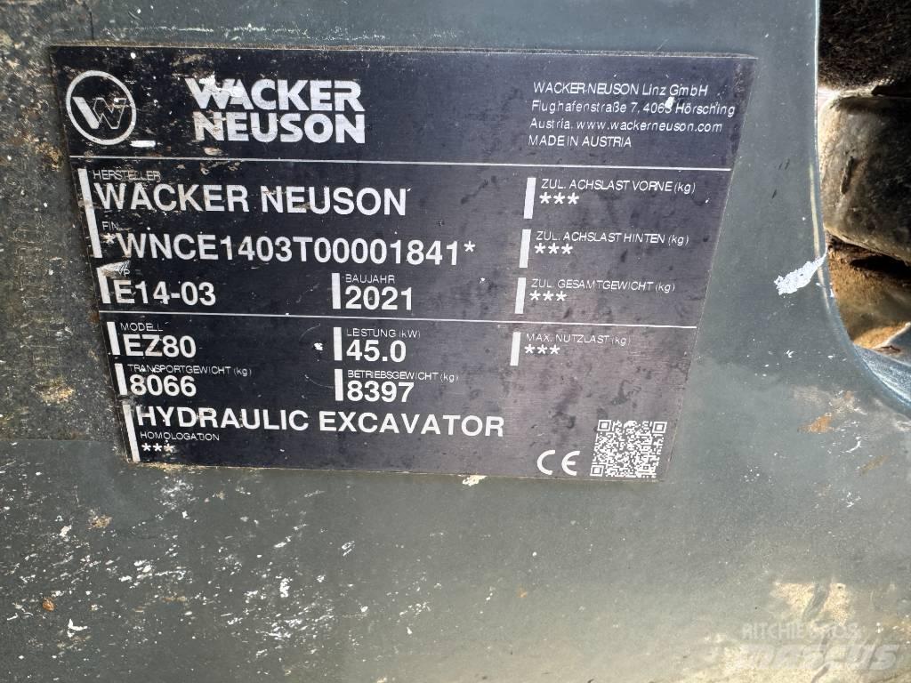 Wacker Neuson EZ80 Escavadoras de rastos