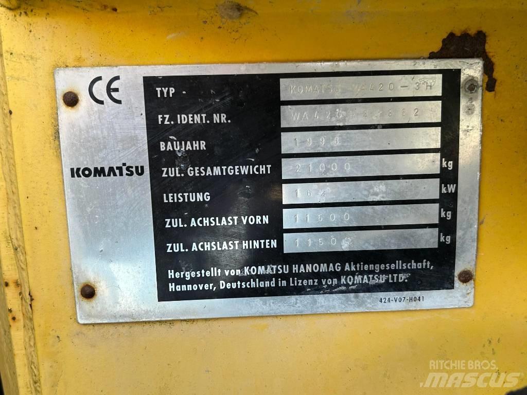 Komatsu WA 420 Pás carregadoras de rodas