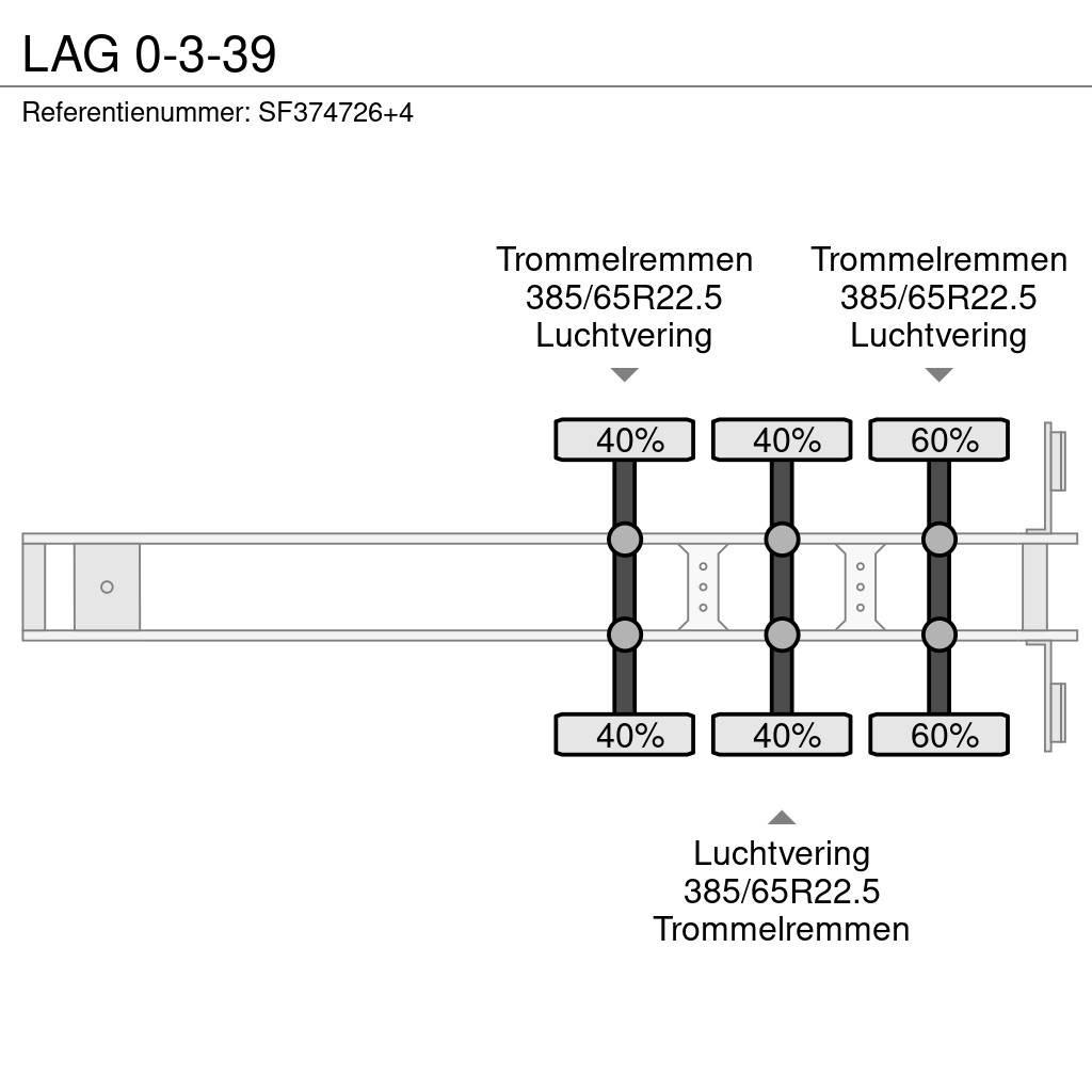 LAG 0-3-39 Semi Reboques estrado/caixa aberta