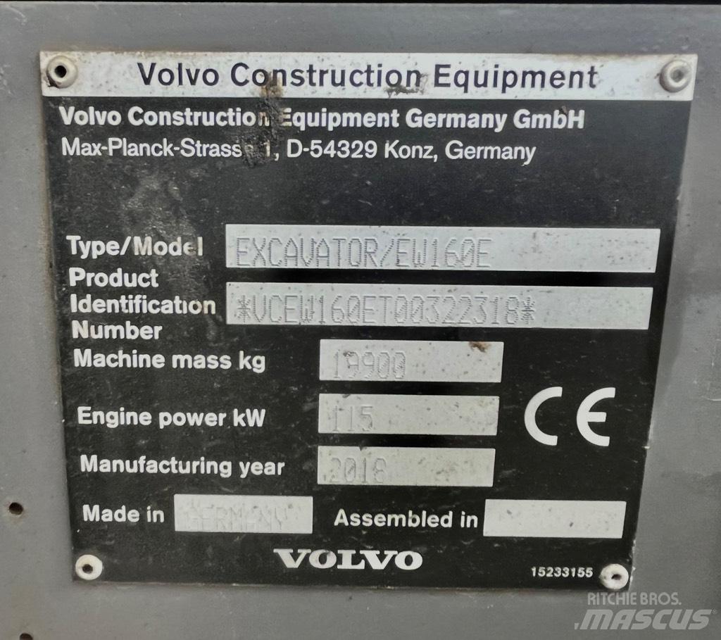 Volvo EW 160 E Escavadoras de rodas