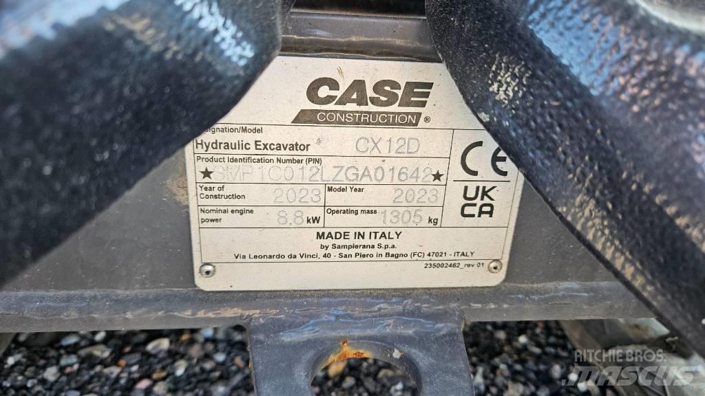 CASE CX12D Mini Escavadoras <7t