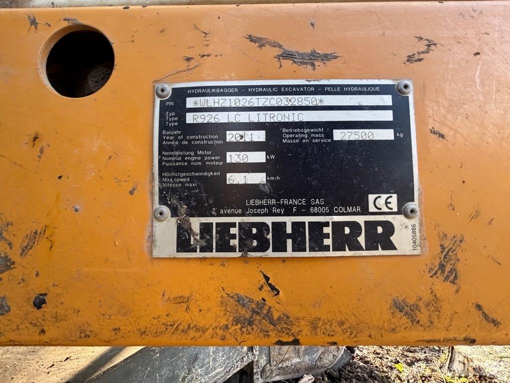 Liebherr R 926 LC NL Escavadoras de longo alcance